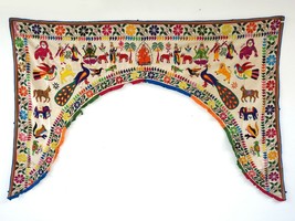 Vintage Welcome Gate Toran Door Valance Window Décor Tapestry Wall Hanging DV55 - £138.55 GBP