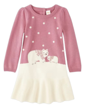 NWT Gymboree Toddler Girls Size 12-18 Months BEAR HUGS Sweater Dress  NEW - £16.58 GBP