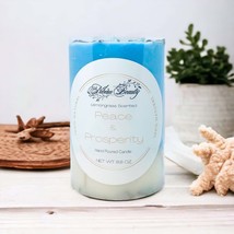 Peace And Prosperity Lemongrass Candle Blue Moonstone - $30.11