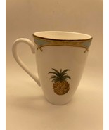 Vintage Lenox British Colonial Collection Pineapple Print Coffee Mug - £16.34 GBP