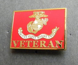 Us Marines Veteran Vet Usmc Marine Corps Lapel Pin 1.1 X 3/4 Inch Rectangle - £4.56 GBP