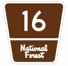 Forest Highway 16 Sticker Decal R876 Highway Sign - £1.15 GBP+