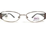 Chelsea Morgan CM 1005 Br Gafas Monturas Marrón Oro Redondo Full Borde 5... - $27.68