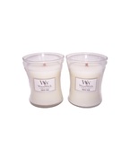 WoodWick  White Teak Medium Hourglass Candle 9.7 oz - Lot of 2 - £30.06 GBP