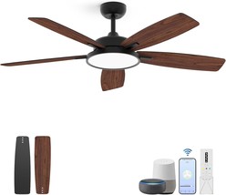 Roomratv 52 Inch Smart Ceiling Fan With Light,App Control,Ultra Silent - $181.92