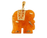 Jade elephant Women&#39;s Charm 14kt Yellow Gold 337326 - $299.00