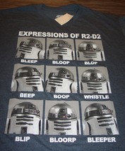Star Wars R2D2 Expressions Of R2-D2 Robot Droid T-Shirt Medium New W/ Tag - £15.87 GBP