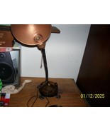 Vintage 30&#39;s Table Light Turtle Footed Heavy Glass Ashtray Base Light - $47.52 CAD
