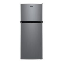4.6. Cu Ft Two Door Mini Refrigerator with Freezer, Stainless Steel, New... - $254.79