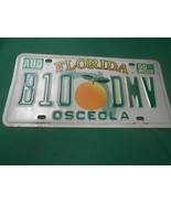 Great Collectible License Tag FLORIDA B10 DMV  Osceola - £11.38 GBP