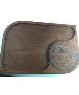 Penchoen Originals Sturgis Michigan Cheese Board Mahogany Mid Century Mo... - $39.59