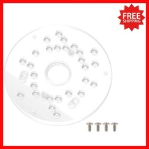 5-3/4&quot; Acrylic Router Base Plate with Installation Screws - Clear Design - $442.70 MXN