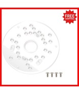 5-3/4&quot; Acrylic Router Base Plate with Installation Screws - Clear Design - $440.34 MXN