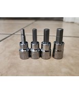Husky Hex Socket Set 3/8&quot; Drive 4 Pc Piece Bit Allen Key Metric MM 5/16 ... - €14,10 EUR