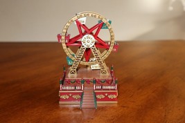 Video Mr. Christmas 2005 Wind Up Mini Ferris Wheel Plays Wish U Merry Christm 5&quot; - £7.59 GBP