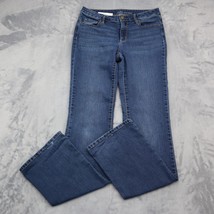 Soho Pants Womens 8 Blue Curvy Bootcut Mid Rise Button Zip Pocket Denim Jeans - £20.15 GBP