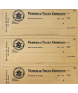 1920 Federal Trust Checks Lot of 3 City Hotel Waterville Maine 674-676 F... - $562.22 MXN