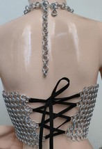 Bra top Viking Top Bikini Sexy hot Style Chainmail Halter Butted Aluminium Bra - £42.57 GBP