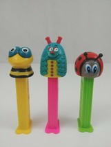 Vintage Lot of 3 Bugs Life Pez Dispensers Bee, Ladybug, &amp; Caterpillar - £8.36 GBP