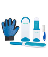 Pet Fur Cleanup Kit, Grooming Glove, Comb, Lint Hair Wand, &amp; Travel Size... - £9.38 GBP