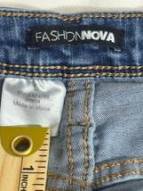 Fashion Nova AP4755 Women's Blue Denim Cotton Blend Jeans Size 9 (24×31) image 4