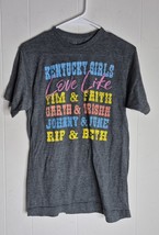 Kentucky Girls Love Like Gray Short Sleeve Tshirt Women&#39;s Size M - $127.53 MXN