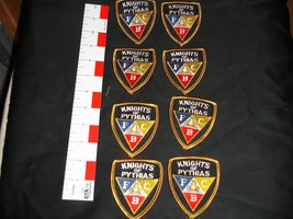 Knights of the Pythias patch set lot 8 patches - $25.73