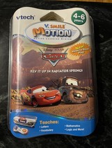 VTech V Smile Motion Disney Pixar Cars Rev It up In Radiator Springs Game Teach - £15.97 GBP