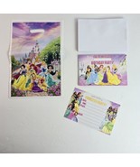 (20) Disney Princess Birthday Party Invitations, Envelopes, and Party Fa... - $5.19