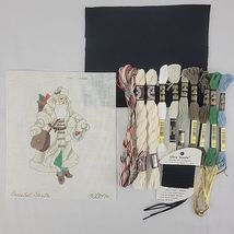 Handpainted Needlepoint Canvas Strictly XMAS Old World Santa Ornament Ki... - $95.00