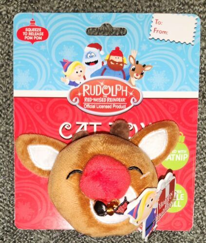 Primary image for Rudolph  Cat Toy with Catnip Plush with Bell & Crinkle Noise