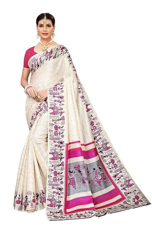 Women Art Silk saree Sari - $0.99