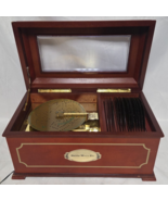 Vintage Mr Christmas Wooden Holiday Music Box Plays 16 Songs with Discs - €84,38 EUR