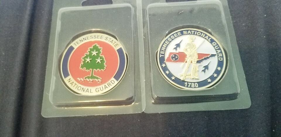 Primary image for TENNESSEE NATIONAL GUARD ANG ARMY 1.75" CHALLENGE COIN