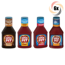 6x Bottles Open Pit Barbecue Sauce Variety Flavors 18oz ( Mix &amp; Match Flavors! ) - £22.76 GBP