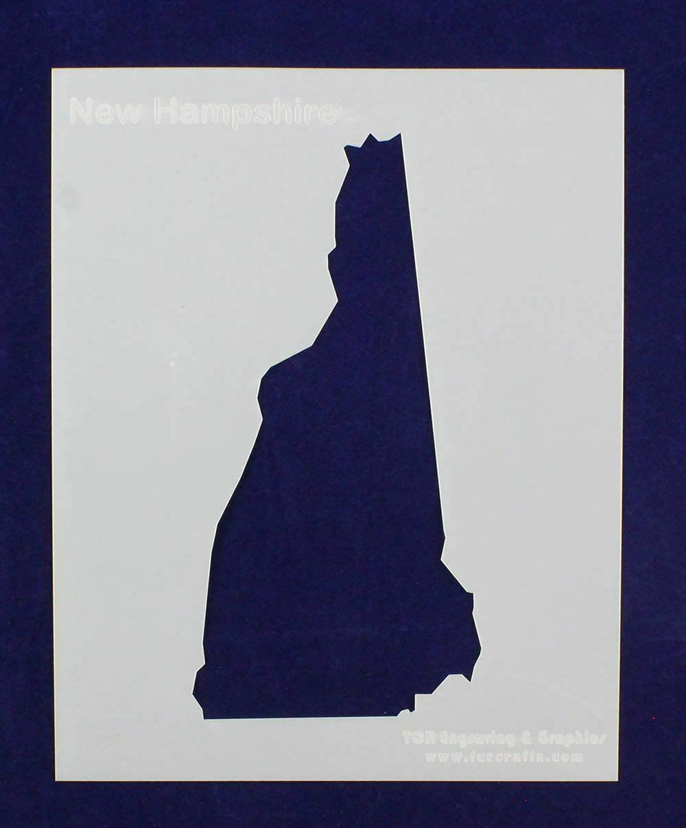 State of New Hampshire Stencil 14 Mil Mylar - Painting /Crafts/ Templates - $15.52