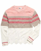 Epic Threads Girls Striped Chenille Sweater, Size S/Pink - $17.65
