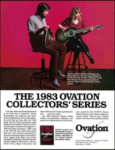 Heart Nancy Wilson &amp; Bill Kaman 1983 Ovation Collectors Series Guitar ad print - £2.83 GBP