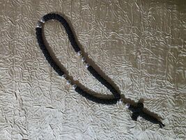 Orthodox Christian 50 knot prayer rope, handmade black komboskini, faith... - $20.00