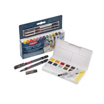 Derwent Line &amp; Wash Paint Set, Professional Quality, Fine Line Pens, Ink... - £41.55 GBP