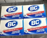 (4) BC Fast Pain Relief Powder 50 Packs each Exp 09/2025 - $23.28