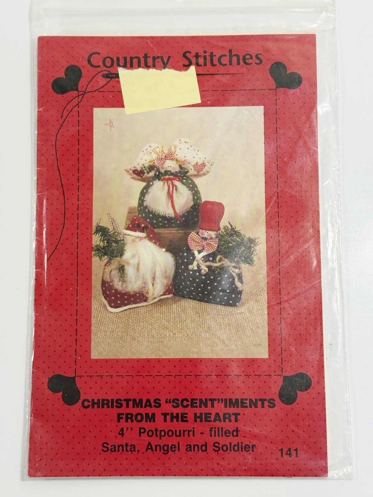 Country Stitches Christmas &quot;Scent&quot;iments From the heart Pattern - $5.93