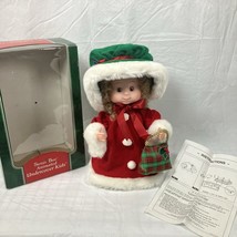 Santa&#39;s Best Animated Under Cover Kids 13.5”Brittany Doll Vintage 1994 W... - $14.85