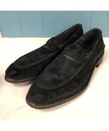 Donald J Pliner Zvian Loafers Men’s Size 8.5 M, Black Distressed Velvet ... - €75,40 EUR