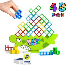 48 Pcs New Tetra Tower Balance Stacking Blocks Game Stack Attack Game fo... - £27.92 GBP