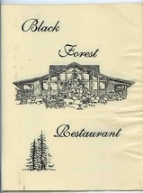 Black Forest Restaurant Menu Nederland Colorado - £21.80 GBP