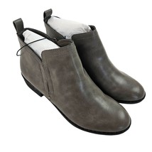 American Rag Ankle Boots Womens Size 6.5 Gray Faux Leather Zip Up Block ... - $29.70