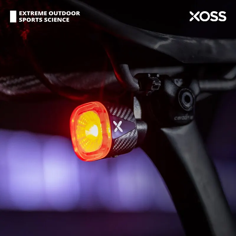 XOSS XR01 Bicycle Rear Light Smart Auto Brake Sensing Tail Light LED Charging - £8.33 GBP