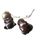 Lot Of 2 Florida State Semilones Lil&#39; Fan Football Player Acrylic 3” Orn... - £13.23 GBP
