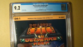 Module DK-1 Delverrs Keep *Cgc 9.2 White* Dungeons Dragons Dwarven Epics Rare - £374.75 GBP